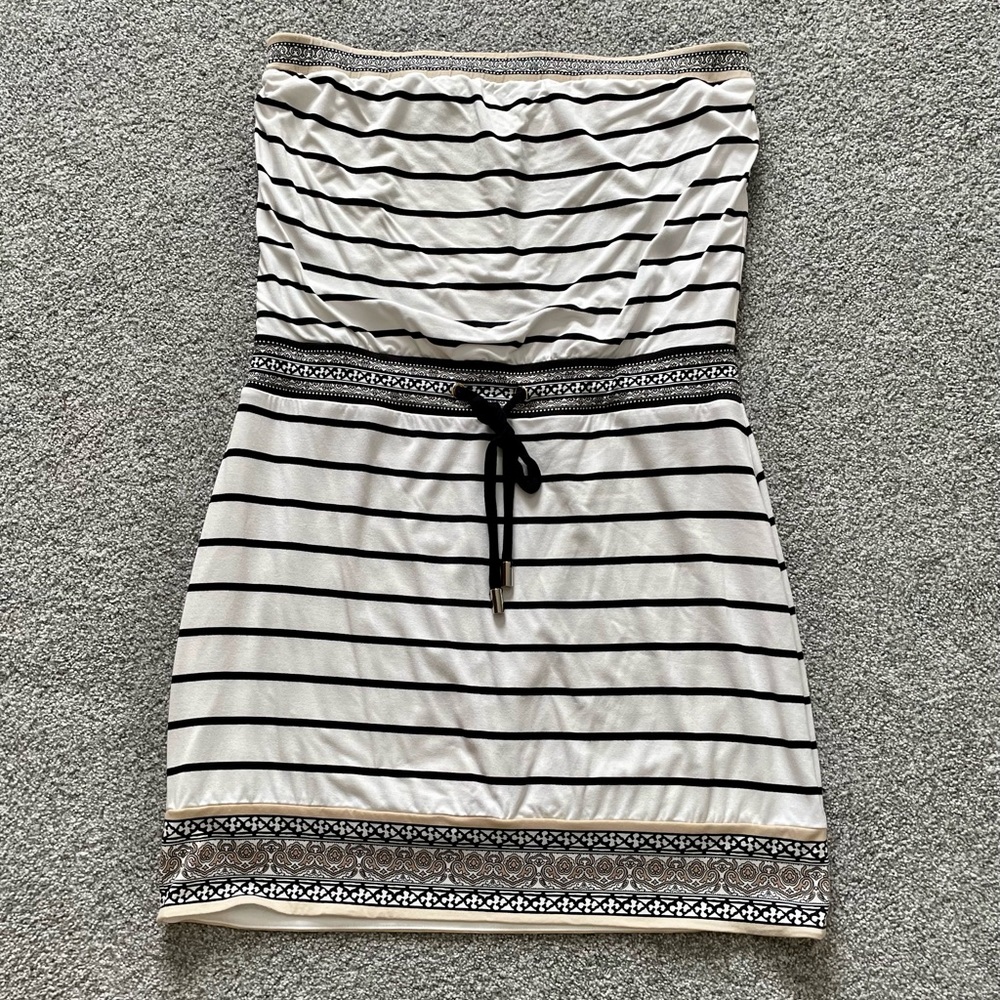 WHBM comfy strapless dress